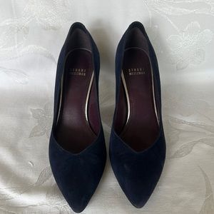 Stuart Weitzman Blue Suede Pumps 9